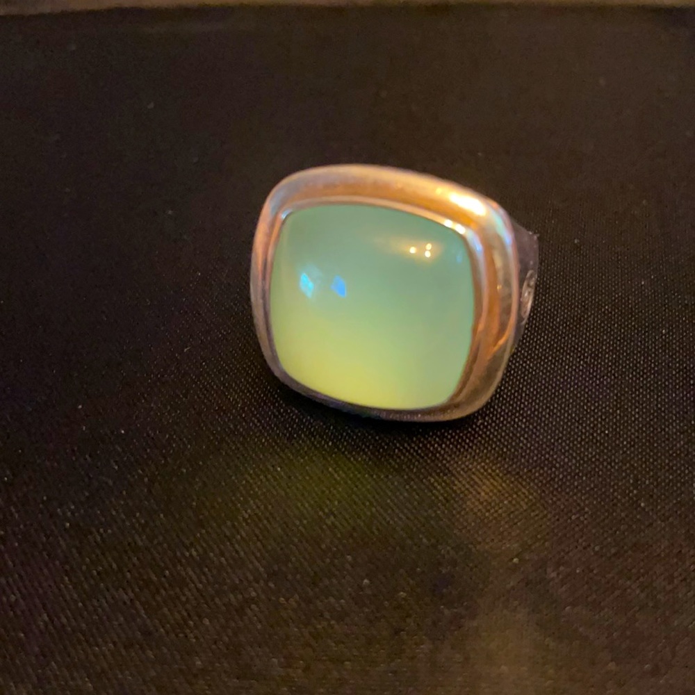 David Yurman 17mm Albion Ring Chalcedony